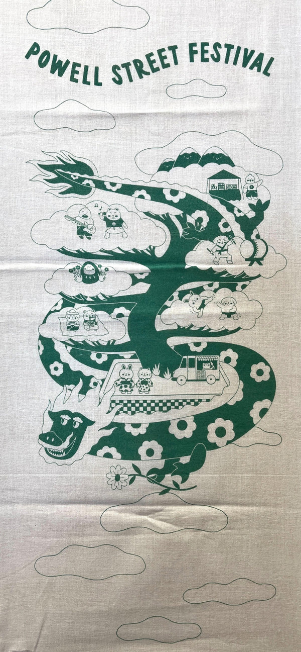 Powell Street Festival Society Tenugui Towel 2024