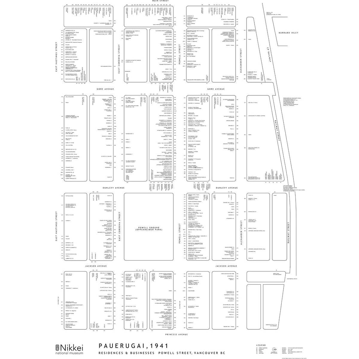 Powell Street 1941 map [PDF] Nikkei National Museum Shop